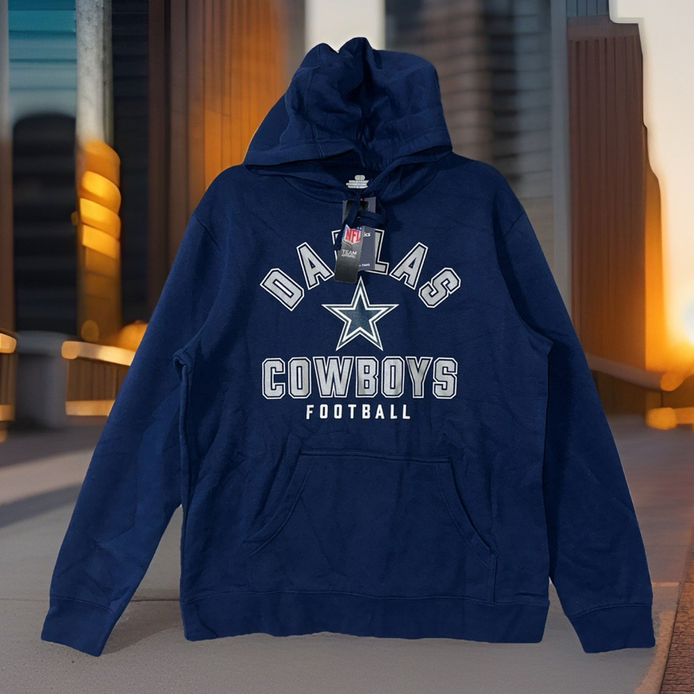 Brand New W/Tags NFL Dallas Cowboys Mens Sweatshirt Fanatics Sz Large Hoodie